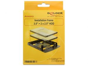 ADAPTER HDD SANKI-SZYNA 3.5->2X2.5 DELOCK