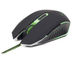 MYSZ GEMBIRD OPTYCZNA GAMING 2400DPI 6-BUTTON GREEN