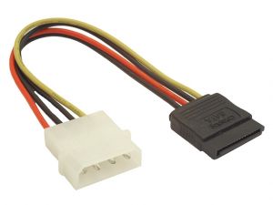 KABEL SATA ZASILAJĄCY MOLEX(M)->SATA(F) 15CM NATEC EXTREME MEDIA (BLISTER)