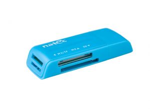 CZYTNIK NATEC MINI ANT 3 SDHC MMC M2 MICRO SD USB 2.0 BLUE