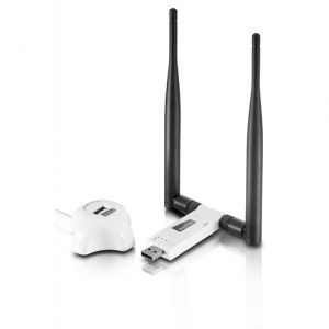 BEZPRZEWODOWA KARTA SIECIOWA USB NETIS 2 ODCZEPIANE ANTENY 5DBI (WLAN N 300 MBIT/S) WF2116