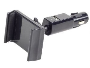 UCHWYT DO TELEFONU DO GNIAZDKA 12V/24V+USB 2.1A GEMBIRD