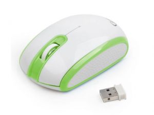 MYSZ GEMBIRD OPTYCZNA RADIOWA GREEN-WH (MUSW-105-G)