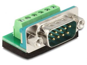 ADAPTER TERMINAL BLOCK (6PIN)->DB9/COM(M) DELOCK
