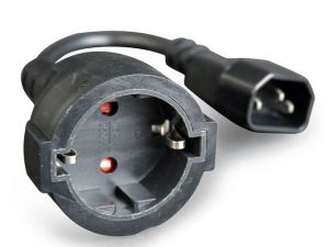 KABEL ZASILAJĄCY IEC 320 C14->SCHUKO(F) DO UPS 15CM GEMBIRD