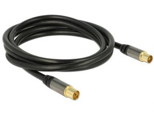 KABEL ANTENOWY TV M/F IEC RG-6/U 2M DELOCK