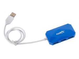 HUB USB NATEC 4-PORT LOCUST USB 2.0 BLUE
