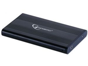 OBUDOWA HDD ZEWNĘTRZNA SATA GEMBIRD 2.5\ USB 2.0 ALUMINIUM CZARNA EE2-U2S-5