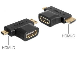 ADAPTER HDMI-A(F)>HDMI-C+HDMI-D(M) DELOCK