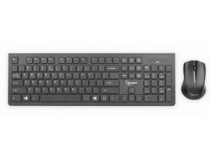 KLAWIATURA GEMBIRD KBS-WCH-01 CHOCOLATE SLIM BEZPRZEWODOWA 2.4GHZ +MYSZ