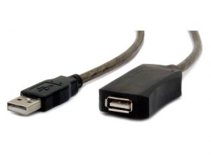PRZEDŁUŻACZ USB AM-AF 2.0 10M AKTYWNY BLACK GEMBIRD UAE-01-10M