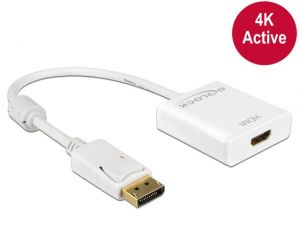 ADAPTER DISPLAYPORT->HDMI AKTYWNY 4K WHITE
