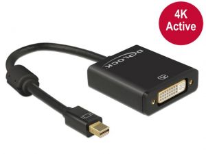 ADAPTER DISPLAYPORT 1.2 MINI->DVI4K (F)(24+5) NA KABLU 20CM DELOCK