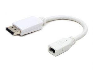 ADAPTER DISPLAYPORT(M)->DISPLAYPORT MINI(F) WHITE GEMBIRD