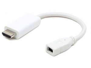 ADAPTER DISPLAYPORT MINI(F)->HDMI(M) WHITE GEMBIRD