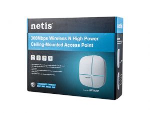 ACCESS POINT (PUNKT DOSTĘPOWY) SUFITOWY WIFI N300, POE (PASYWNE) NETIS WF2520P