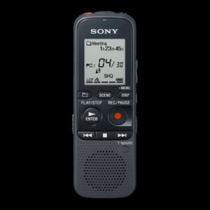 DYKTAFON CYFROWY SONY ICD-PX333 4GB USB MICROSD (CZARNY) (PO TESTACH)