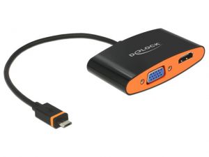 ADAPTER SLIMPORT-M->HDMI(F)+VGA(F)+MICRO USB DELOCK