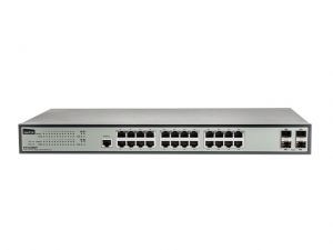 SWITCH RACK 19 24-PORT 1GB + 4 PORTY SFP, ZARZĄDZANY SNMP, NETIS ST3328GF