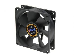 WENTYLATOR DO ZASILACZA/OBUDOWY 80X80X25MM 12V ŁOŻYSKO Z-BEARING TITAN (Z3)