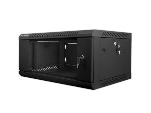 SZAFA INSTALACYJNA WISZĄCA 19 4U 600X450 CZARNA LANBERG (FLAT PACK)