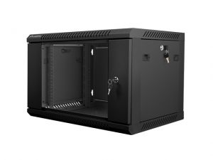 SZAFA INSTALACYJNA WISZĄCA 19 6U 600X450 CZARNA LANBERG (FLAT PACK)