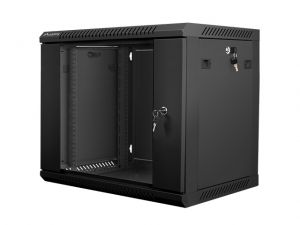 SZAFA INSTALACYJNA WISZĄCA 19 9U 600X450 CZARNA LANBERG (FLAT PACK)