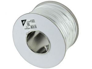 KABEL TELEFONICZNY-ALARMOWY 100M 6-ŻYŁ EKRANOWANY BIAŁY