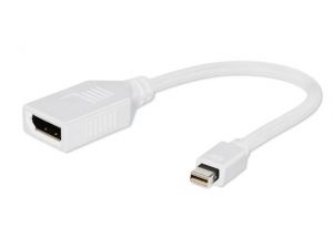 ADAPTER DISPLAYPORT MINI(M)->DISPLAYPORT(F) WHITE NA KABLU 10CM GMB