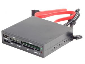 CZYTNIK GEMBIRD ALLIN1 WEW.BLACK 3.5\+SATA, SDXC (FDI2-ALLIN1S-02-B)