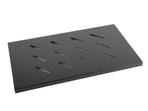 PÓŁKA DO SZAF 19 600MM CZARNA LANBERG (1U/465X300MM UDŹWIG DO 20KG, MONTAŻ 4 PUNKTOWY)
