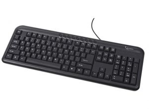 KLAWIATURA GEMBIRD MULTIMEDIA BLACK USB CYRYLICA (KB-UM-101-RU)