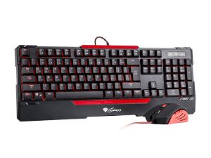 ZESTAW KLAWIATURA + MYSZ DLA GRACZY GENESIS CX55 PODŚWIETLANA HISZPAŃSKI LAYOUT Z OPROGRAMOWANIEM