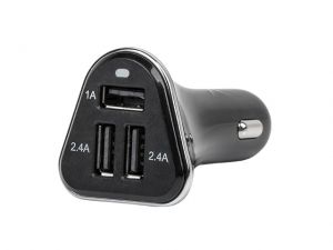 ŁADOWARKA ADAPTER NAPIĘCIA ZAPALNICZKA 12V/24V- 3XUSB 5V/5.8A BLACK NATEC EXTREME MEDIA