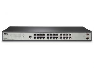 SWITCH RACK 19\ 24-PORT 1GB + 2 PORTY SFP, ZARZĄDZANY SNMP, NETIS ST3326GF
