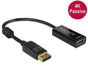 ADAPTER DISPLAYPORT 1.2->HDMI PASYWNY 4K BLACK