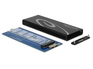 OBUDOWA HDD ZEWNĘTRZNA SATA DELOCK USB 3.1 M.2 NGFF SSD