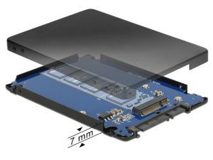 ADAPTER SATA 22 PIN-> M.2 NGFF W OBUDOWIE DELOCK