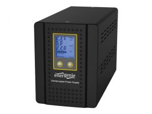 INVERTER AVR GEMBIRD-ENERGENIE 300W/500VA ŁADOWARKA DO 15A, CZYSTY SINUS (BEZ AKUMULATORÓW)
