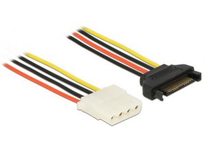 KABEL SATA ZASILAJĄCY(M)->MOLEX(F) 20CM DELOCK