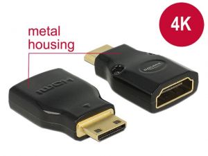ADAPTER HDMI-A(F)->MINI HDMI-C(M) HIGH SPEED ETHERNET 4K DELOCK
