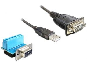 ADAPTER USB->SERIAL 9PIN + TERMINAL BLOCK (6PIN) RS-422/485 DELOCK