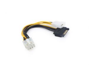KABEL ZASILAJĄCY PCI EXPRESS MOLEX(M)-> SATA(F) 15CM GEMBIRD