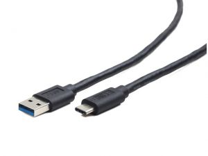 KABEL USB TYPE-C(M)-AM 3.0 1M BLACK GEMBIRD