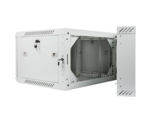 SZAFA INSTALACYJNA WISZĄCA DWUSEKCYJNA 19 6U 600X600 SZARA LANBERG (FLAT PACK)