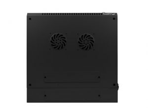 SZAFA INSTALACYJNA WISZĄCA DWUSEKCYJNA 19 9U 600X600 CZARNA LANBERG (FLAT PACK)