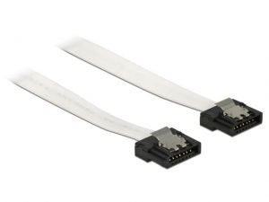 KABEL SATA DATA III (6GB/S) 100CM FLEXI WHITE DELOCK
