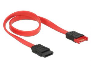 PRZEDŁUŻACZ SATA DATA III (M/F) (6 GB/S) CZERWONY 100CM DELOCK