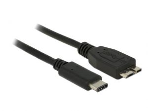 KABEL USB TYPE-C(M)-MICRO BM 50CM 3.1 BLACK DELOCK