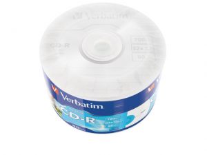 CDR VERBATIM 700MB EXTRA PROTECTION PRINTABLE WRAP (50 SPINDEL)